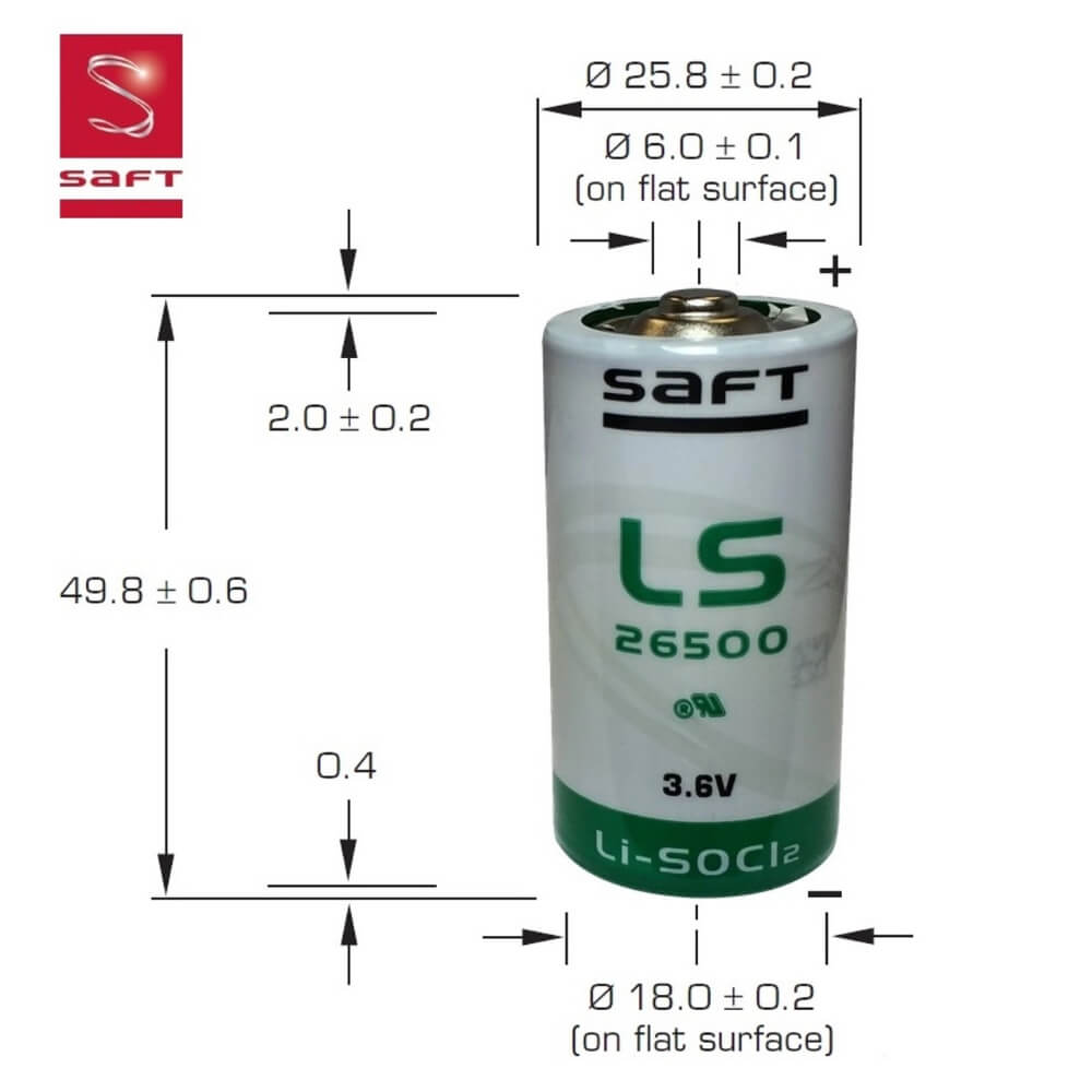 Saft LS26500 Types