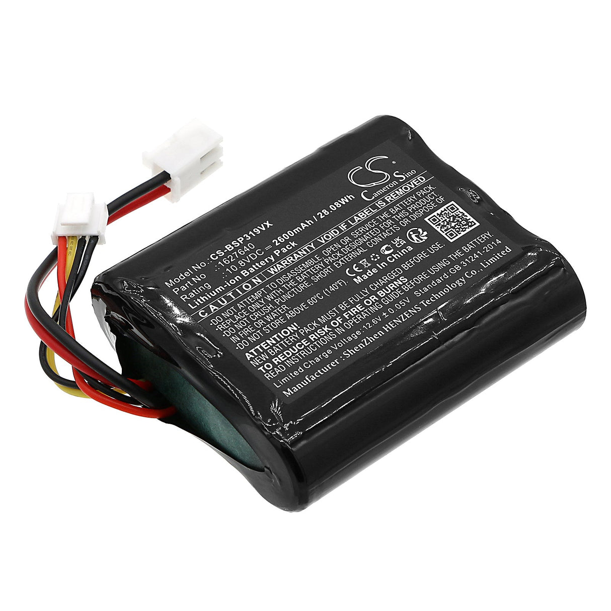 10.8V, Li-ion, 2600mAh, Battery fits Bissell, 3061+, 3190+, 28.08Wh Vacuum Cameron Sino Technology Limited   