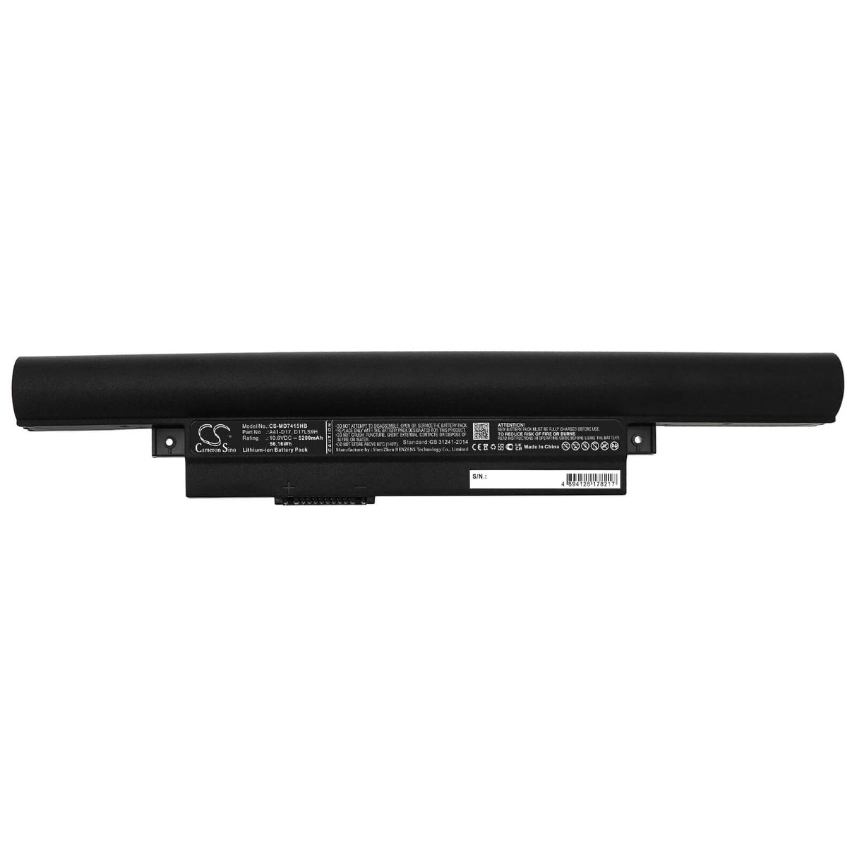 10.8v, Li-ion, 5200mah, Battery Fits Medion, 0b20-01d1000m, 40050714, 56.16wh Notebook, Laptop Cameron Sino Technology Limited   