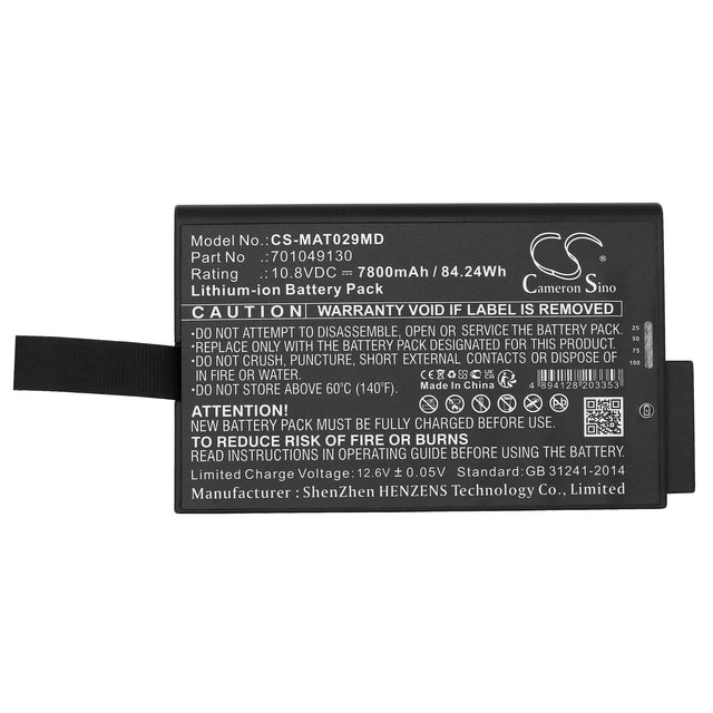 10.8v, Li-ion, 7800mah, Medical Battery Fits Maquet Getinge Cardidiohelp, Pulmonar Cardiohelp, 84.24wh Medical Cameron Sino Technology Limited (Medical)   