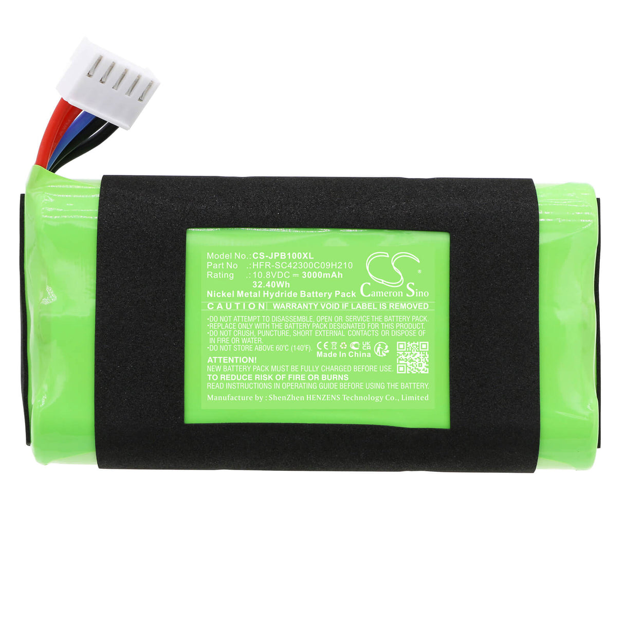 10.8v, Ni-mh, 3000mah, Battery Fits Jbl, Basspro Go, 32.40wh Speaker Cameron Sino Technology Limited   