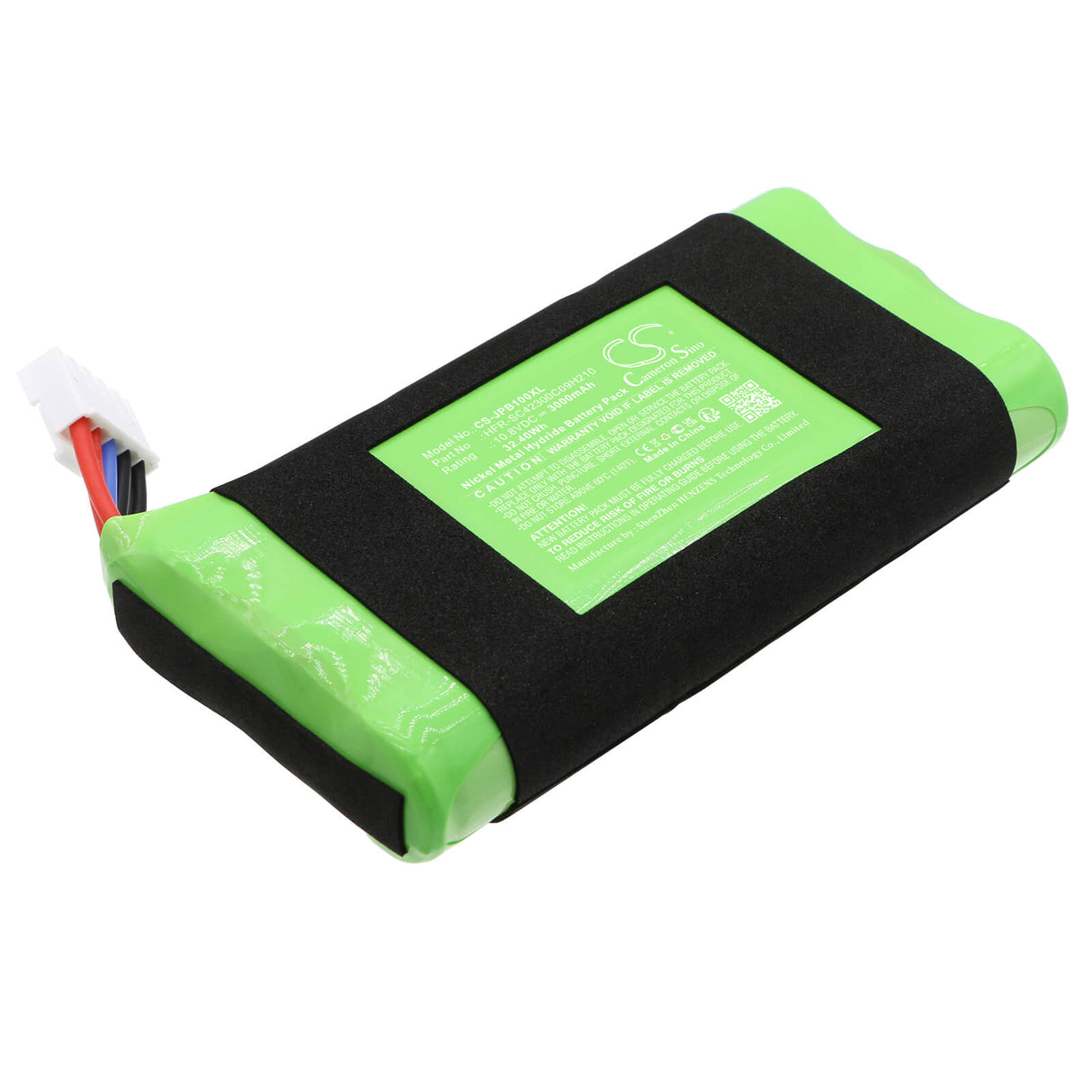 10.8v, Ni-mh, 3000mah, Battery Fits Jbl, Basspro Go, 32.40wh Speaker Cameron Sino Technology Limited   