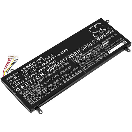11.1v, 4200mah, Li-polymer Battery Fit's Schenker, Xmg C404, 46.62wh Batteries for Electronics Cameron Sino Technology Limited   