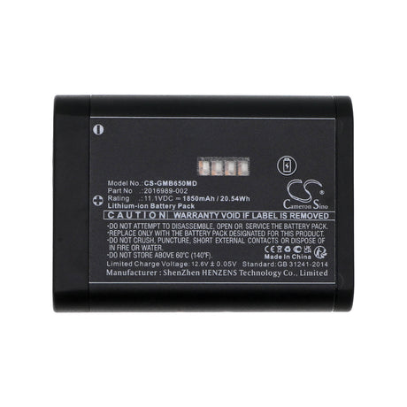 11.1V, Li-ion, 1850mAh, Battery fits Ge, B650, B850, 20.54Wh Medical Cameron Sino Technology Limited (Medical)   