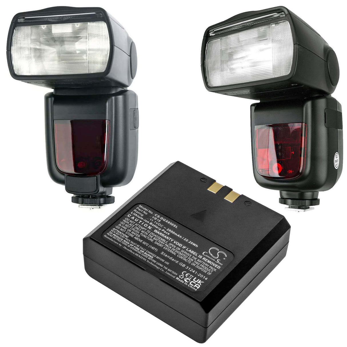 11.1v, Li-ion, 2000mah, Battery Fit's Godox, V850, V850ii, V860, 22.20wh Strobe Lighting Cameron Sino Technology Limited   