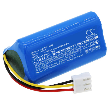 11.1v, Li-ion, 2600mah, Battery Fits Proscenic, F16, 28.86wh Vacuum Cameron Sino Technology Limited   