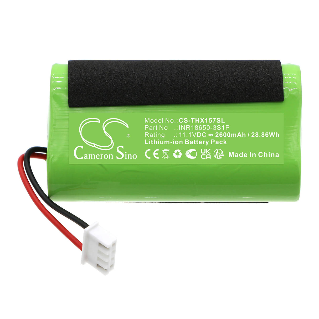 11.1v, Li-ion, 2600mah, Battery Fits Technaxx, Tx-157, 28.86wh Air Compressor Cameron Sino Technology Limited   