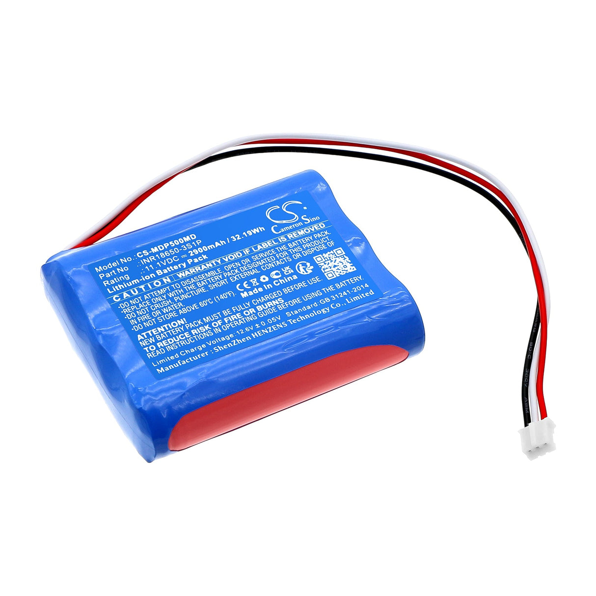 11.1v, Li-ion, 2900mah, Medical Battery Fits Hp-30, Hp-30 Syringe Pump, 32.19wh Medical Cameron Sino Technology Limited (Medical)   