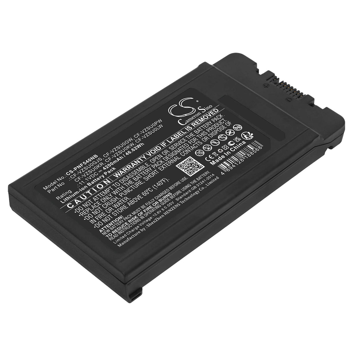 11.1v, Li-ion, 4200mah, Battery Fits Panasonic, Cf-54, 46.62wh Notebook, Laptop Cameron Sino Technology Limited   