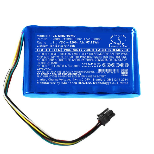 11.1v, Li-ion, 5200mah, Battery Fits Masimo, 23893, Rds7, 57.72wh Medical Cameron Sino Technology Limited (Medical)   