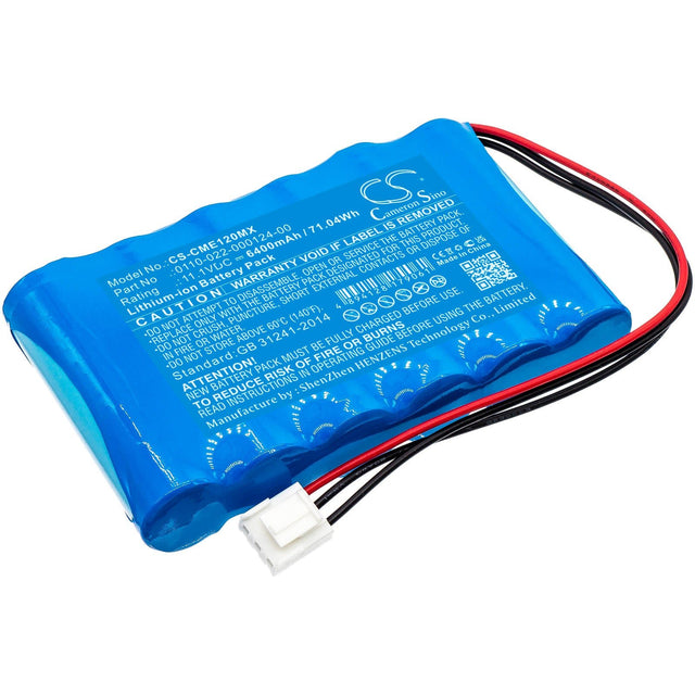 11.1v, Li-ion, 6400mah, Battery Fits Comen Cm-1200a Ecg, 71.04wh Medical Cameron Sino Technology Limited (Medical)   