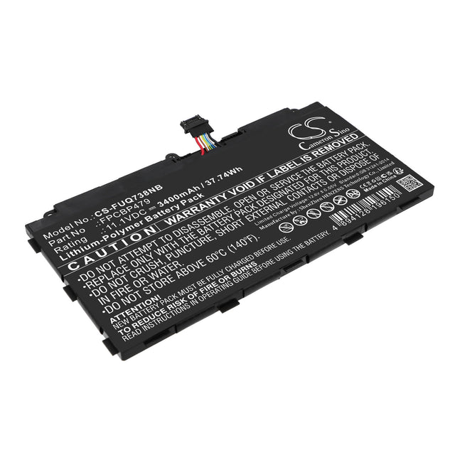 11.1v, Li-polymer, 3400mah, Battery Fits Fujitsu, Stylistic Q616, Stylistic Q665, 37.74wh Notebook, Laptop Cameron Sino Technology Limited   