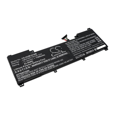 11.46v, Li-polymer, 7300mah, Notebook battery Fits Huawei Matebook 16 Crem-wfd9, Matebook 16 Crem-wfg9, 83.66wh Notebook, Laptop Cameron Sino Technology Limited   