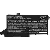 11.4v, 3350mah, Li-polymer Battery Fit's Dell, Latitude 5420, Latitude 5520, 38.19wh Batteries for Electronics Cameron Sino Technology Limited   