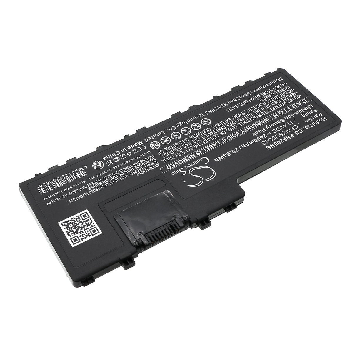 11.4V, Li-ion, 2600mAh Notebook, Laptop Battery fits Panasonic, Cf-vek2, Toughbook Cf-20, 29.64Wh Notebook, Laptop Cameron Sino Technology Limited   