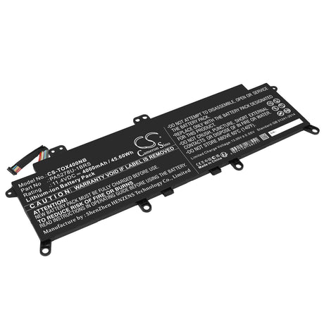 11.4v, Li-ion, 4000mah, Battery Fits Toshiba, Portege X30, Portege X30-d, 45.60wh Notebook, Laptop Cameron Sino Technology Limited   