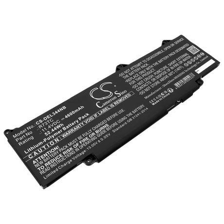 11.4v, Li-ion, 4600mah, Notebook battery Fits Dell Latitude 3440 2023, 52.44wh Computers Cameron Sino Technology Limited   