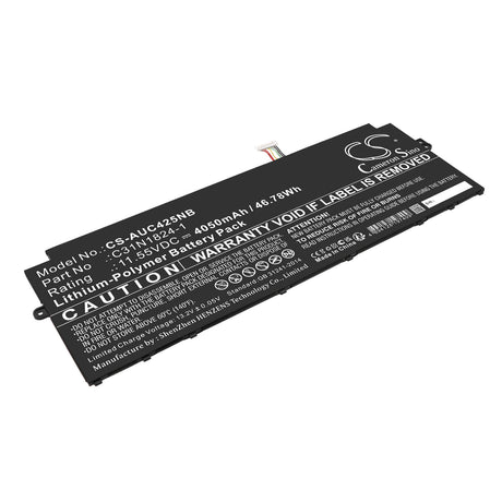 11.55v, Li-polymer, 4050mah, Battery Fits Asus, C433ta, Chromebook C425ta, 46.78wh Notebook, Laptop Cameron Sino Technology Limited   