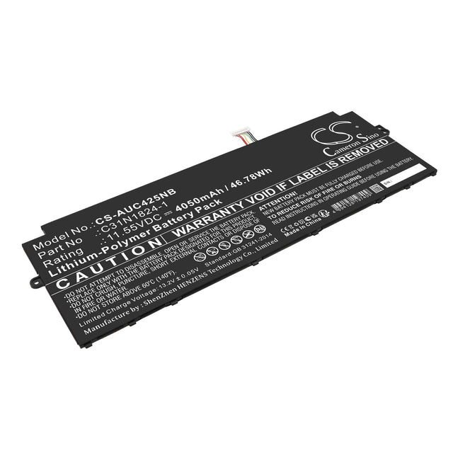 11.55v, Li-polymer, 4050mah, Battery Fits Asus, C433ta, Chromebook C425ta, 46.78wh Notebook, Laptop Cameron Sino Technology Limited   