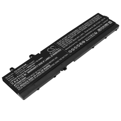 11.55v, Li-polymer, 6800mah, Battery Fits Dell, Precision 7670, 78.54wh Batteries for Electronics Cameron Sino Technology Limited   