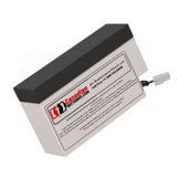 12 Volt 0.8 Amp Hour Replacement Alarm Battery Battery By Use CB Range   