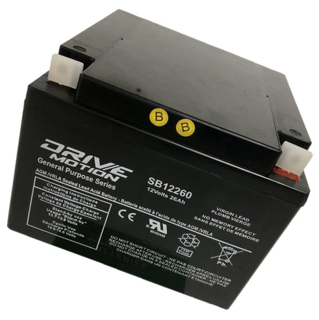 12 Volt 26 Amp Hour Agm Scooter Battery Battery By Use CB Range   