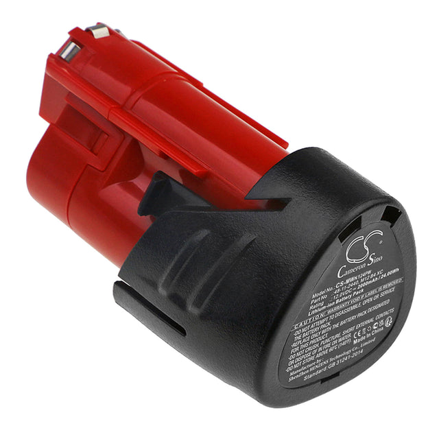 12.0v, Li-ion, 2000mah, Battery Fits Milwaukee, C12 Fm, C12 Hz, 24.00wh Power Tools Cameron Sino Technology Limited (Power Tools)   