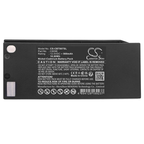 12.0v, Ni-cd, 900mah, Crane Remote Battery Fits Cattron Theimeg, 7700t15, T01, 10.80wh Crane Remote Control Cameron Sino Technology Limited   