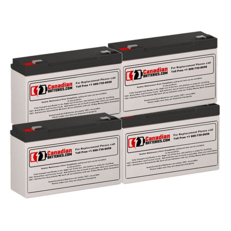 12ah For Safe 425 Ups, 4 X 6v, 12ah - 72wh UPS Batteries CB Range   