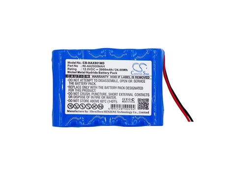 12v Aa Nimh Battery Pack 2000mah With Wire Leads Battery By Use Cameron Sino Technology Limited (Medical)   