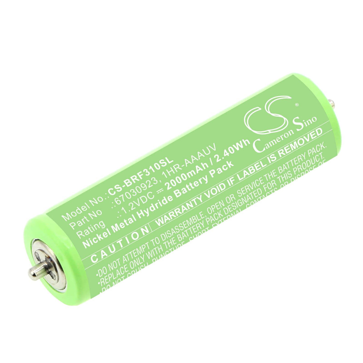 1.2v, Ni-mh, 2000mah, Battery Fits Braun 140, 140 5685 Series 1, 2.40wh Batteries for Electronics Cameron Sino Technology Limited   