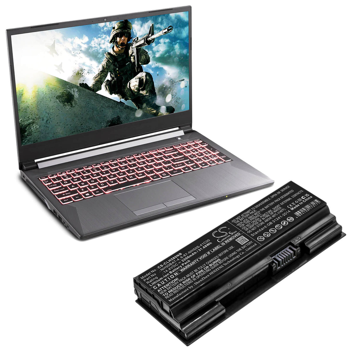 14.4v, 2200mah, Li-ion Battery Fit's Gigabyte, A7 X1, G5 Kc, 31.68wh Notebook, Laptop Cameron Sino Technology Limited   