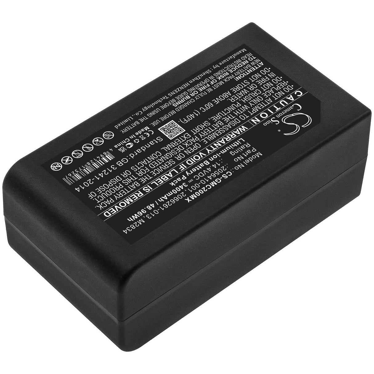 14.4v, 3400mah, Li-ion Battery Fit's Ge, Mac 2000, Mac 2000 Ekg, 48.96wh Medical Cameron Sino Technology Limited (Medical)   