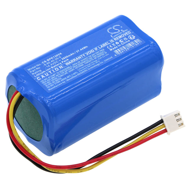 14.4v, Li-ion, 2600mah, Battery Fits Blaupunkt, Bluebot Xeasy, Bpk-vcbb1xb, 37.44wh Vacuum Cameron Sino Technology Limited   