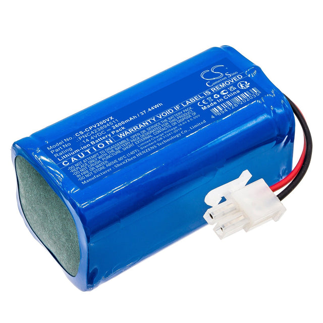 14.4V, Li-ion, 2600mAh, Battery fits Concept, Vr2000, Vr2010, 37.44Wh Vacuum Cameron Sino Technology Limited   