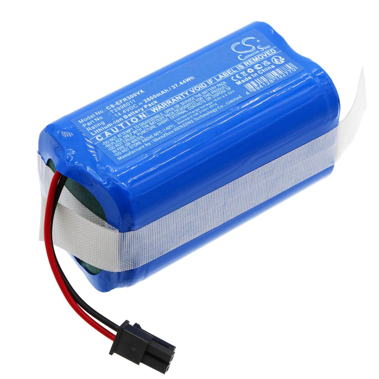 14.4v, Li-ion, 2600mah, Battery Fits Eufy, L35 Hybrid, L35 Hybrid+, 37.44wh Vacuum Cameron Sino Technology Limited   