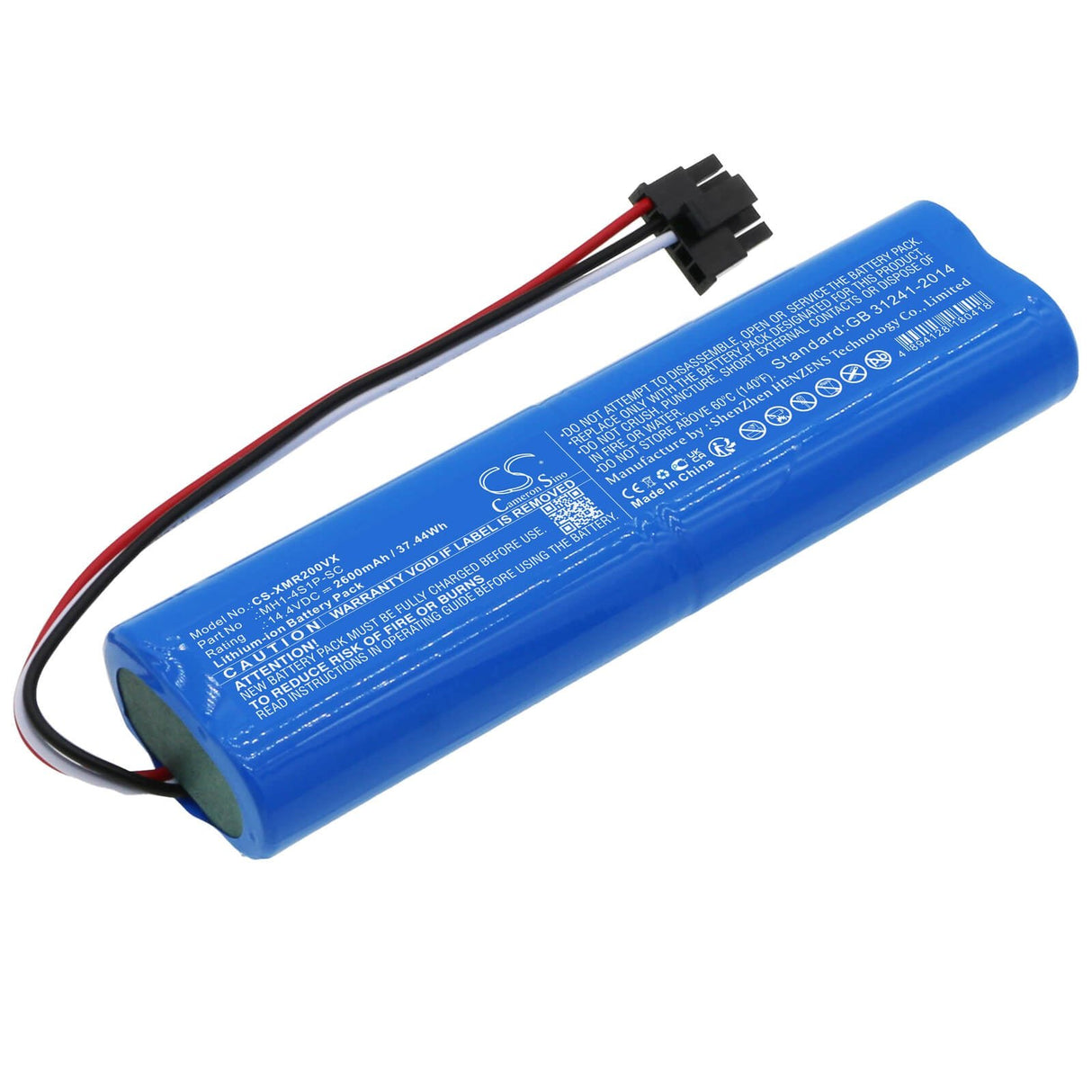 14.4v, Li-ion, 2600mah, Battery Fits Haier Jx37 Sweeper, 37.44wh Vacuum Cameron Sino Technology Limited   