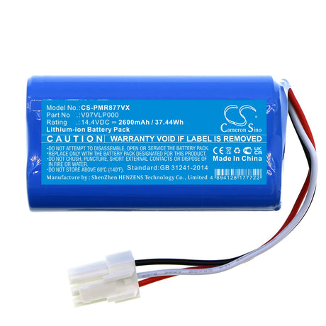 14.4v, Li-ion, 2600mah, Battery Fits Panasonic, Mc-6rb75, Mc-8r76c, 37.44wh Vacuum Cameron Sino Technology Limited   