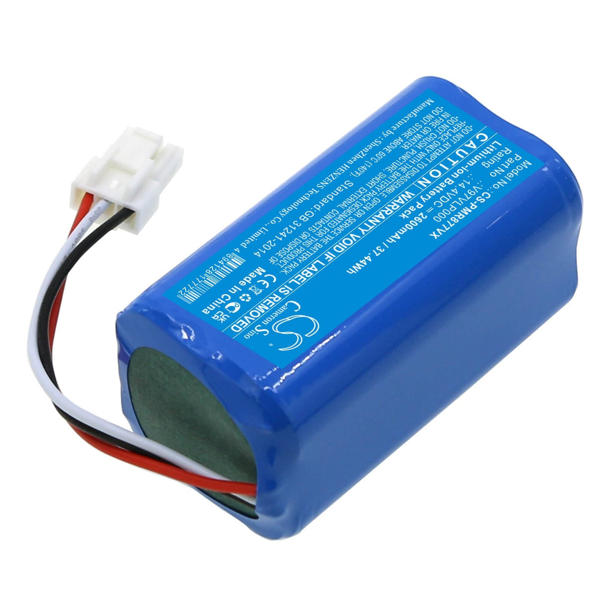 14.4v, Li-ion, 2600mah, Battery Fits Panasonic, Mc-6rb75, Mc-8r76c, 37.44wh Vacuum Cameron Sino Technology Limited   