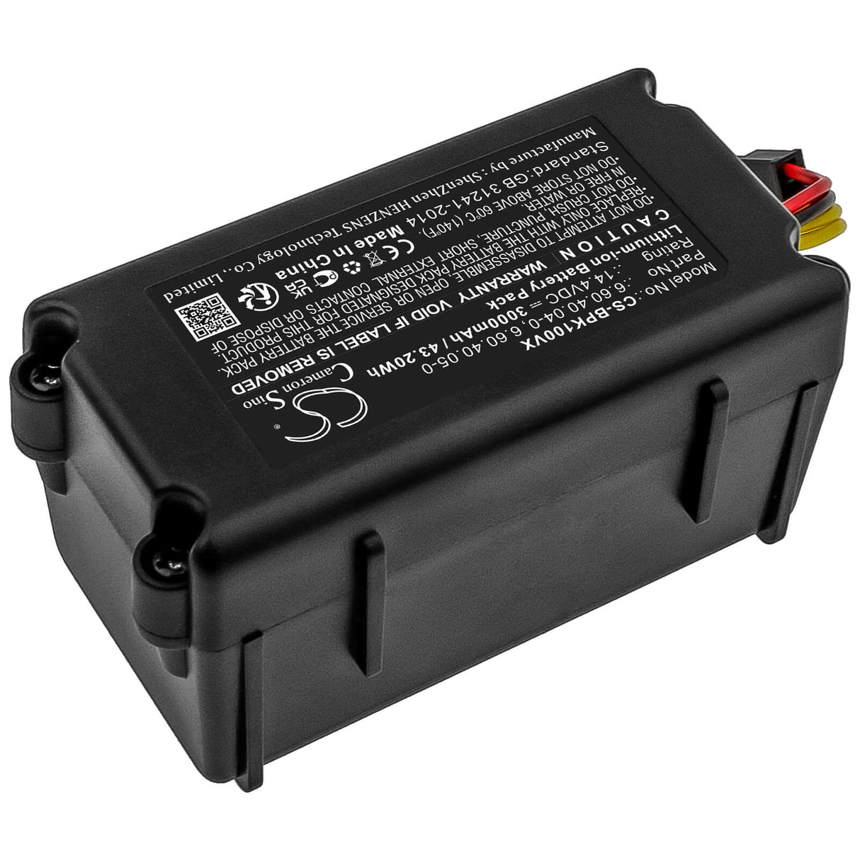 14.4v, Li-ion, 3000mah, Battery Fits Blaupunkt, Bpk-vcbb1xe, Bpk-vcbb1xpw+, 43.20wh Vacuum Cameron Sino Technology Limited   