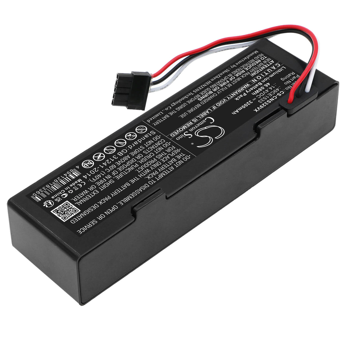 14.4v, Li-ion, 3200mah, Battery Fits Cecotec, Conga 3290, Conga 3390, 46.08wh Vacuum Cameron Sino Technology Limited   