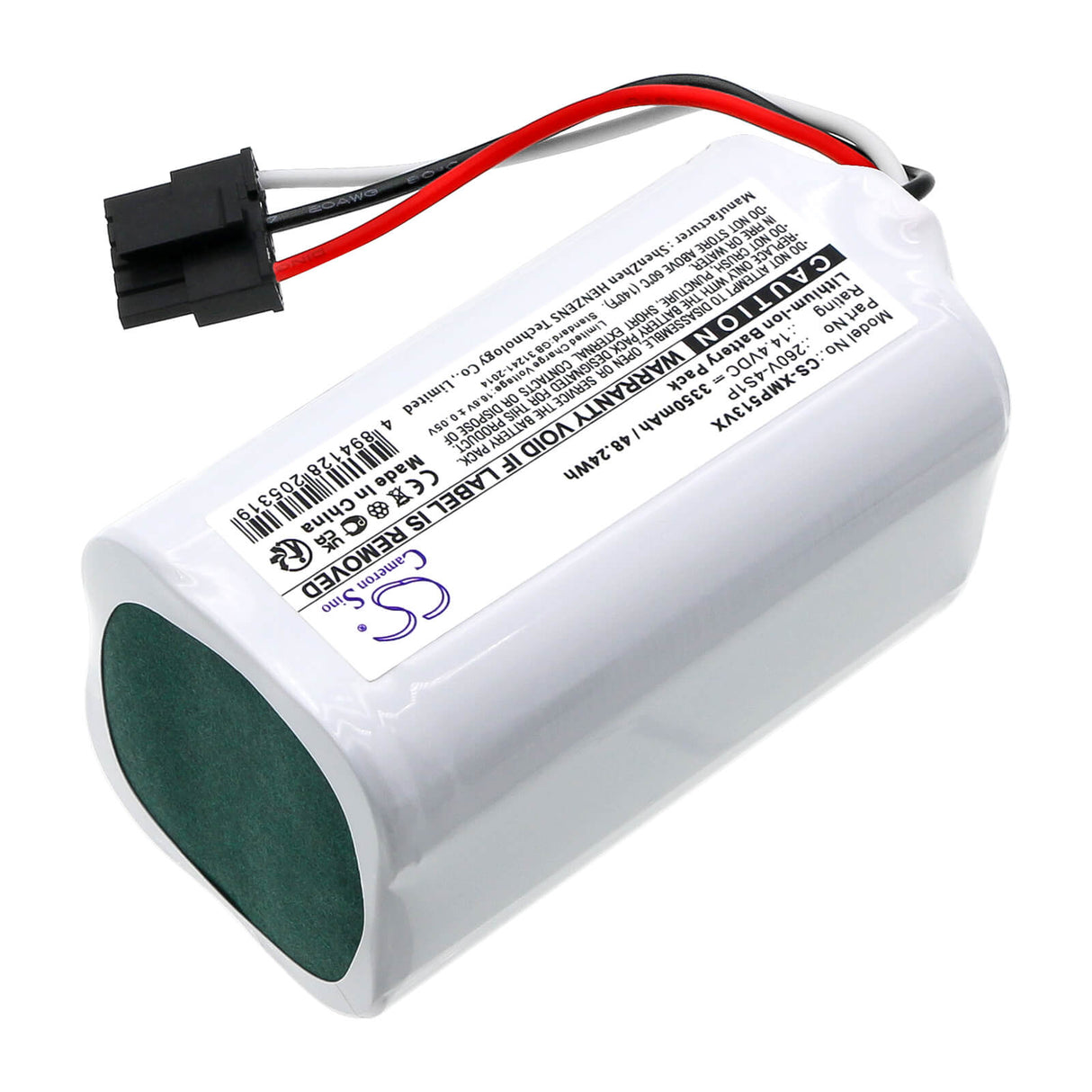 14.4v, Li-ion, 3350mah, Vacuum Battery Fits Xiaomi 42621, Bhr5217eu, 48.24wh Vacuum Cameron Sino Technology Limited   