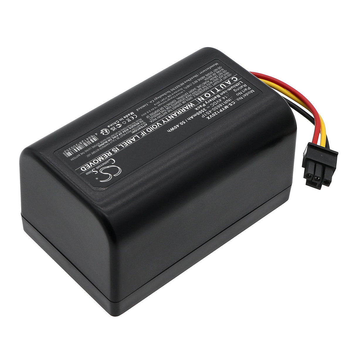 14.4V, Li-ion, 3500mAh, Battery fits Moneual, P11, 50.40Wh Vacuum Cameron Sino Technology Limited   