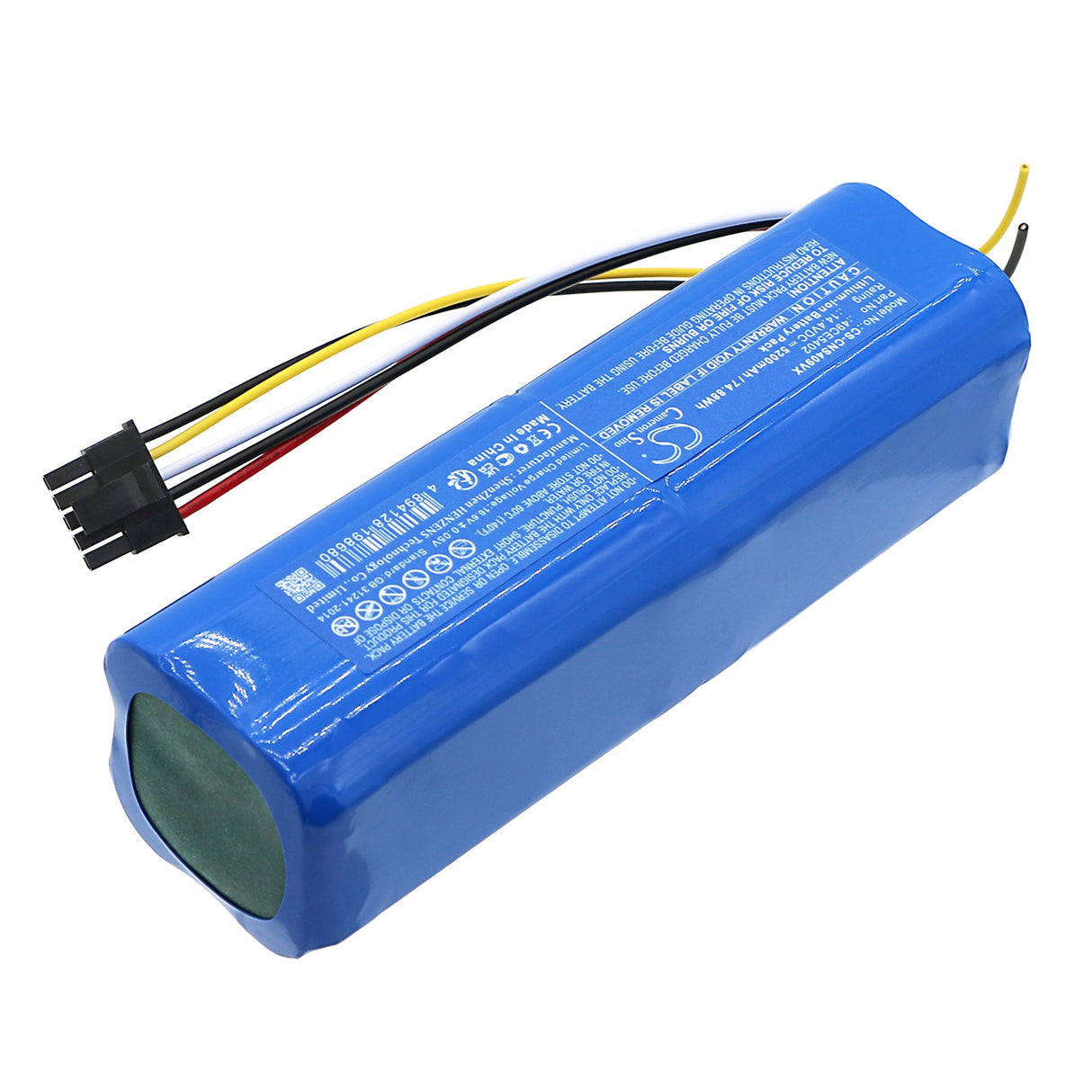 14.4V, Li-ion, 5200mAh, Battery fits Cecotec, Conga 4090, Conga 4490, 74.88Wh Vacuum Cameron Sino Technology Limited   