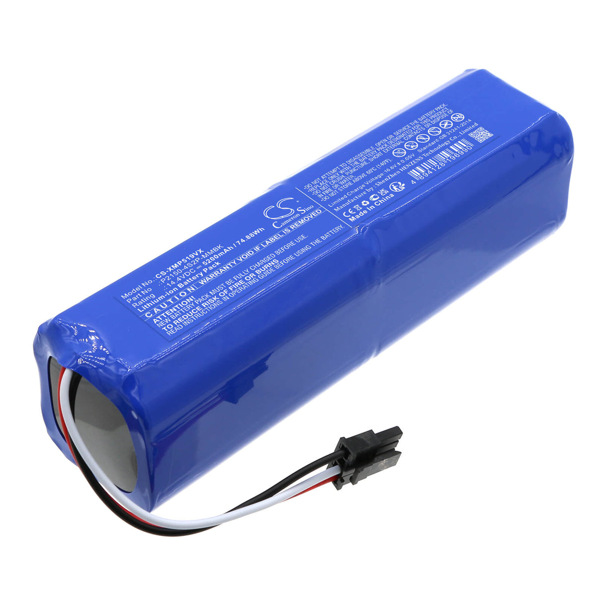 14.4v, Li-ion, 5200mah, Battery Fits Dreame, D10s Pro, L10 Prime, 74.88wh Vacuum Cameron Sino Technology Limited   