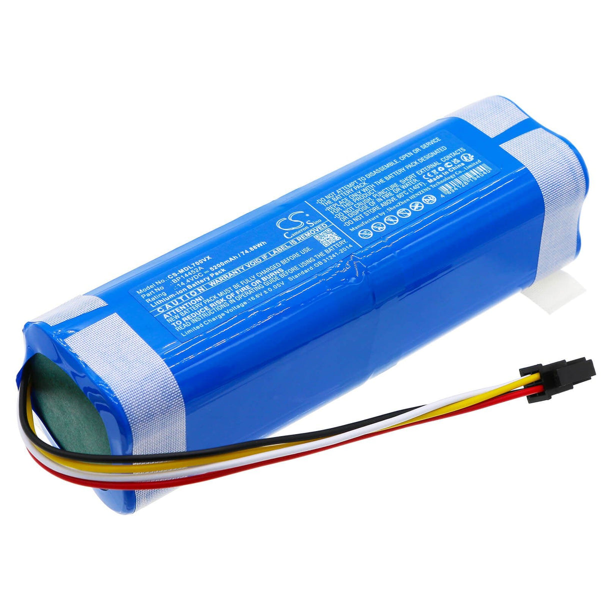 14.4v, Li-ion, 5200mah, Battery Fits Eureka, 74.88wh Vacuum Cameron Sino Technology Limited   