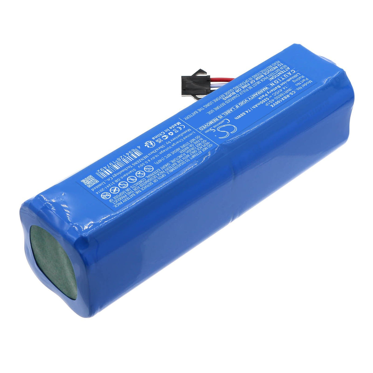 14.4v, Li-ion, 5200mah, Battery Fits Robojet, Force, X-level, 74.88wh Vacuum Cameron Sino Technology Limited   