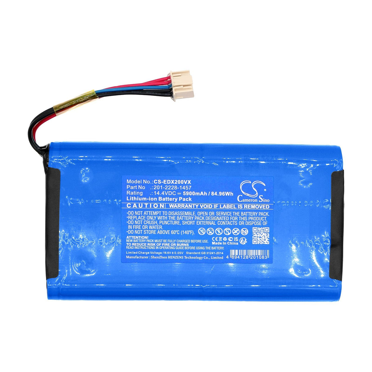 14.4V, Li-ion, 5900mAh, Battery fits Ecovacs, Deebot X2 Omni, Dx2omni, 84.96Wh Vacuum Cameron Sino Technology Limited   