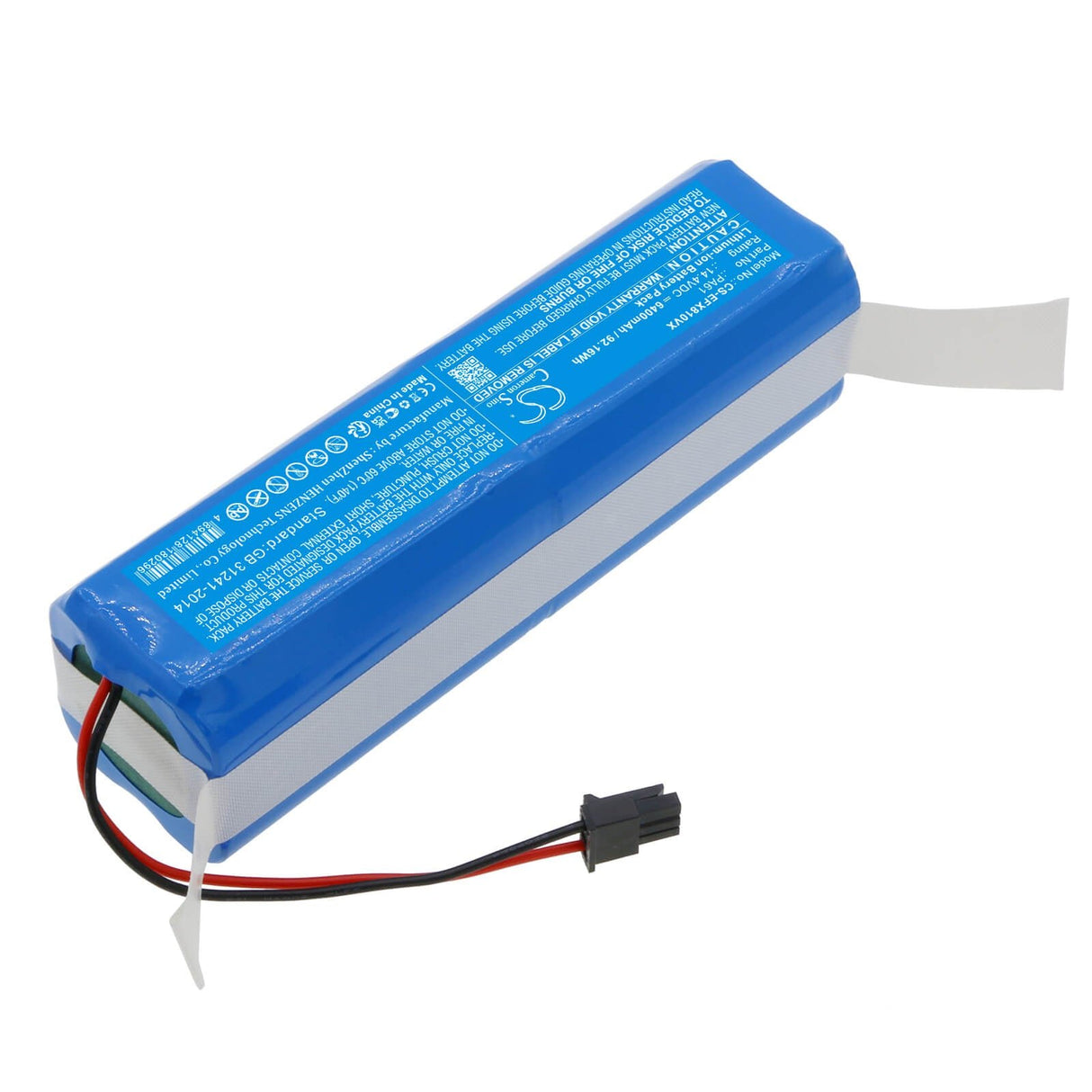 14.4v, Li-ion, 6400mah, Battery Fits Eufy, Robovac X8, Robovac X8 Hybrid, 92.16wh Vacuum Cameron Sino Technology Limited   