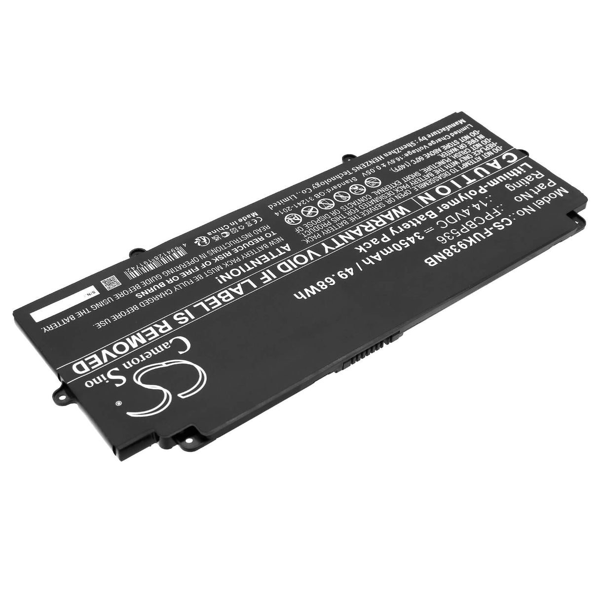 14.4v, Li-polymer, 3450mah, Battery Fits Fujitsu, Lifebook U9310x Vfy Fjintu9310, 49.68wh Notebook, Laptop Cameron Sino Technology Limited   